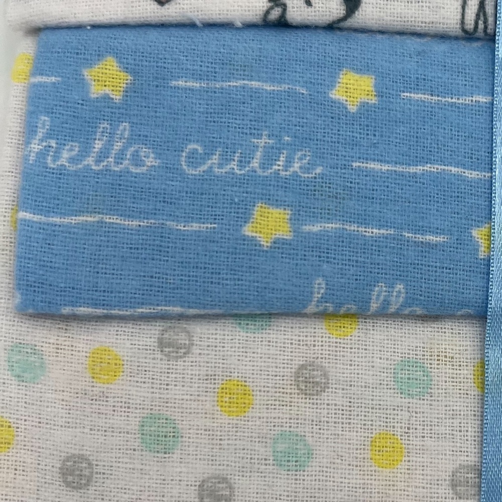 100% COTTON 4 PACK RECEIVING BLANKETS - Picture 3 of 7